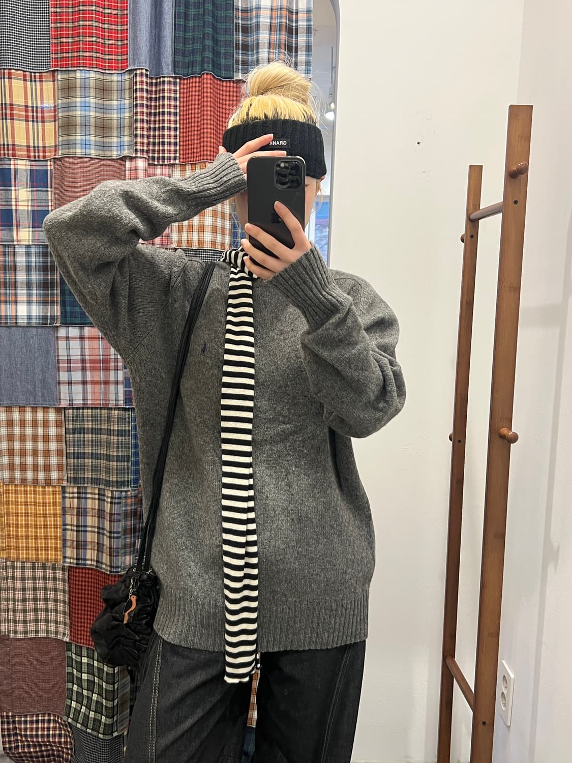 폴로 그레이 울 니트 상품이미지4