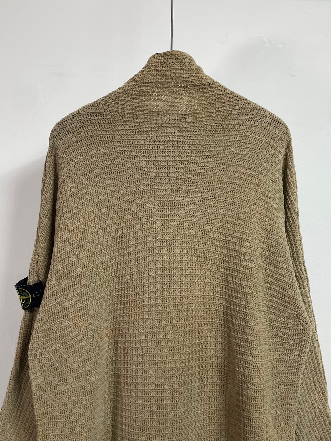 90s 스톤아일랜드 베이지 하이넥 니트 (on.438) 상품이미지5