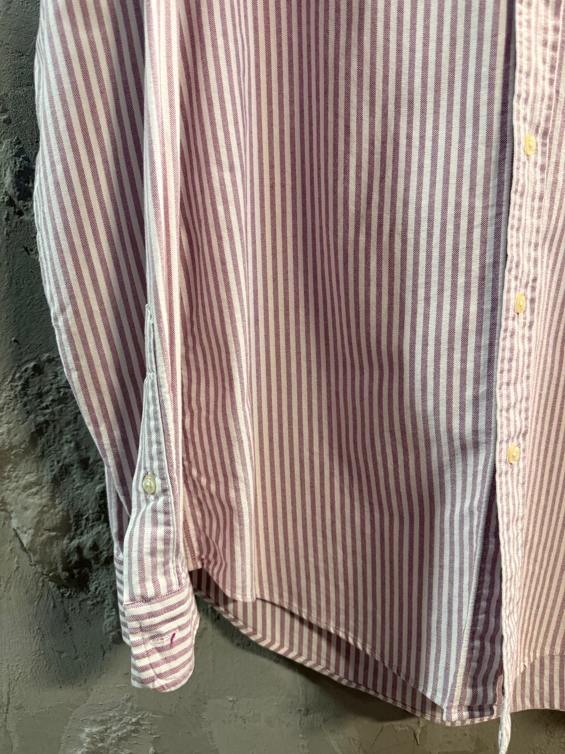 폴로 랄프로렌 클래식핏 스트라이프 버튼다운 셔츠 퍼플 M 상품이미지2
