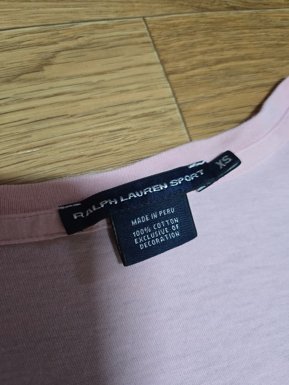 폴로 랄프로렌 스포츠 여성 브이넥 핑크 티셔츠 상품이미지5