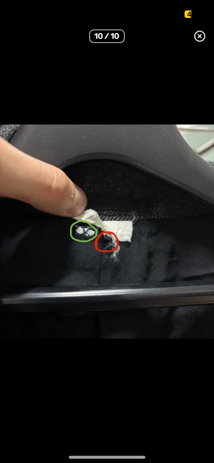 꼼데가르송 옴므 듀스 15aw 축융 울 피코트 상품이미지10