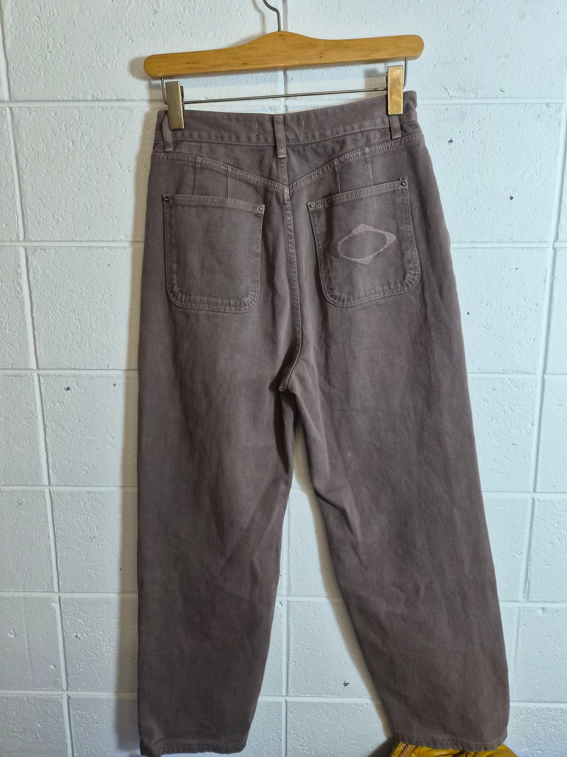 M) 미스치프 롬버스 슬라우치 워시드 진 로즈 브라운 팝니다 상품이미지2