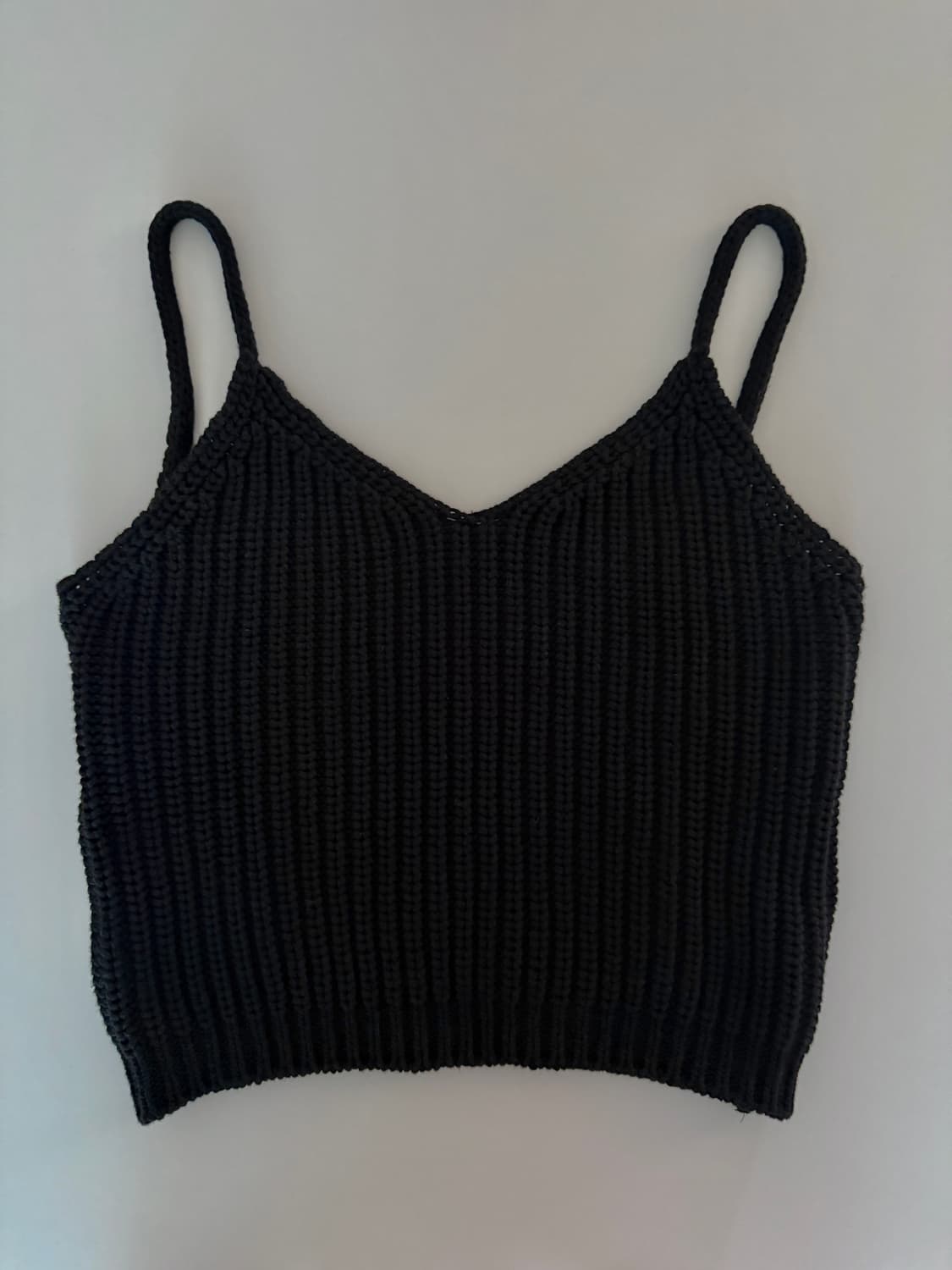 낫띵리튼 jerry knit cami top bk 상품이미지3