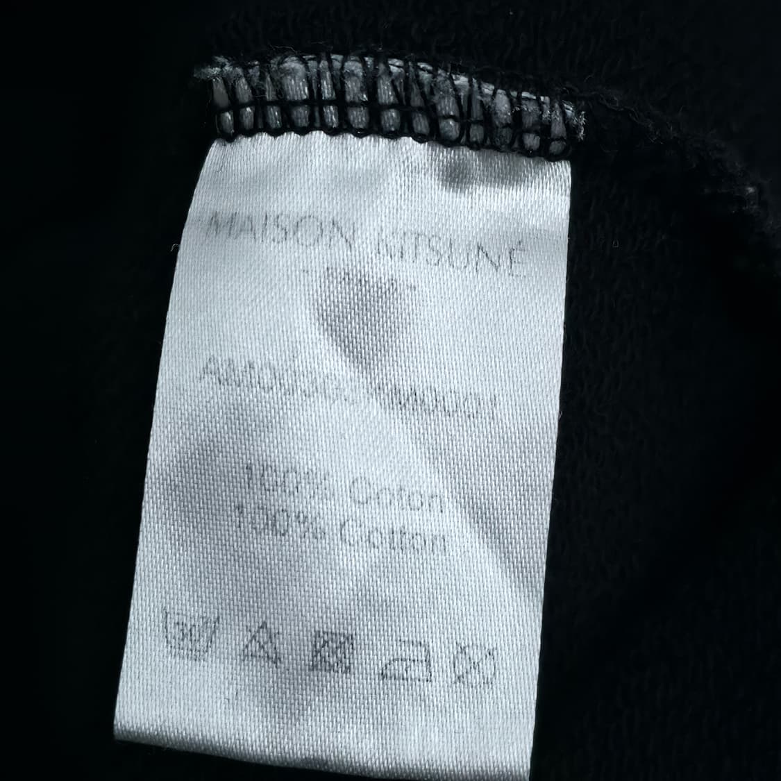 [L] 메종키츠네 블랙 맨투맨 상품이미지6