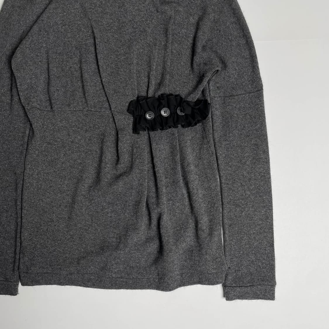 Siste's 셔링 버튼 디테일 앙고라 블렌드 니트 (italy)   상품이미지4