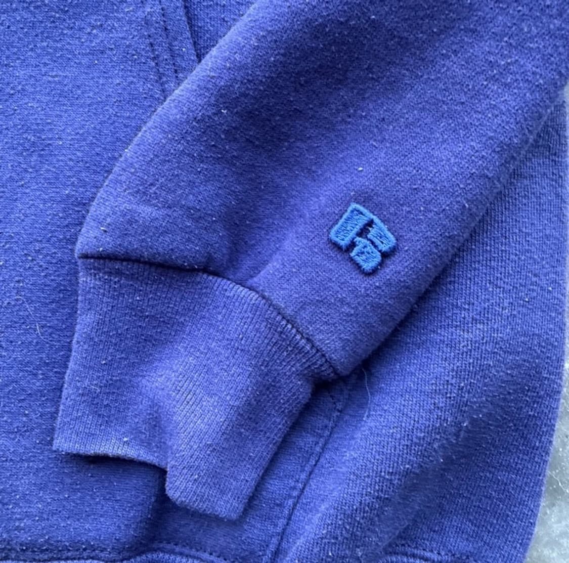 🇺🇸70년대 러셀 애슬래틱 후드집업 네이비퍼플 M 상품이미지3