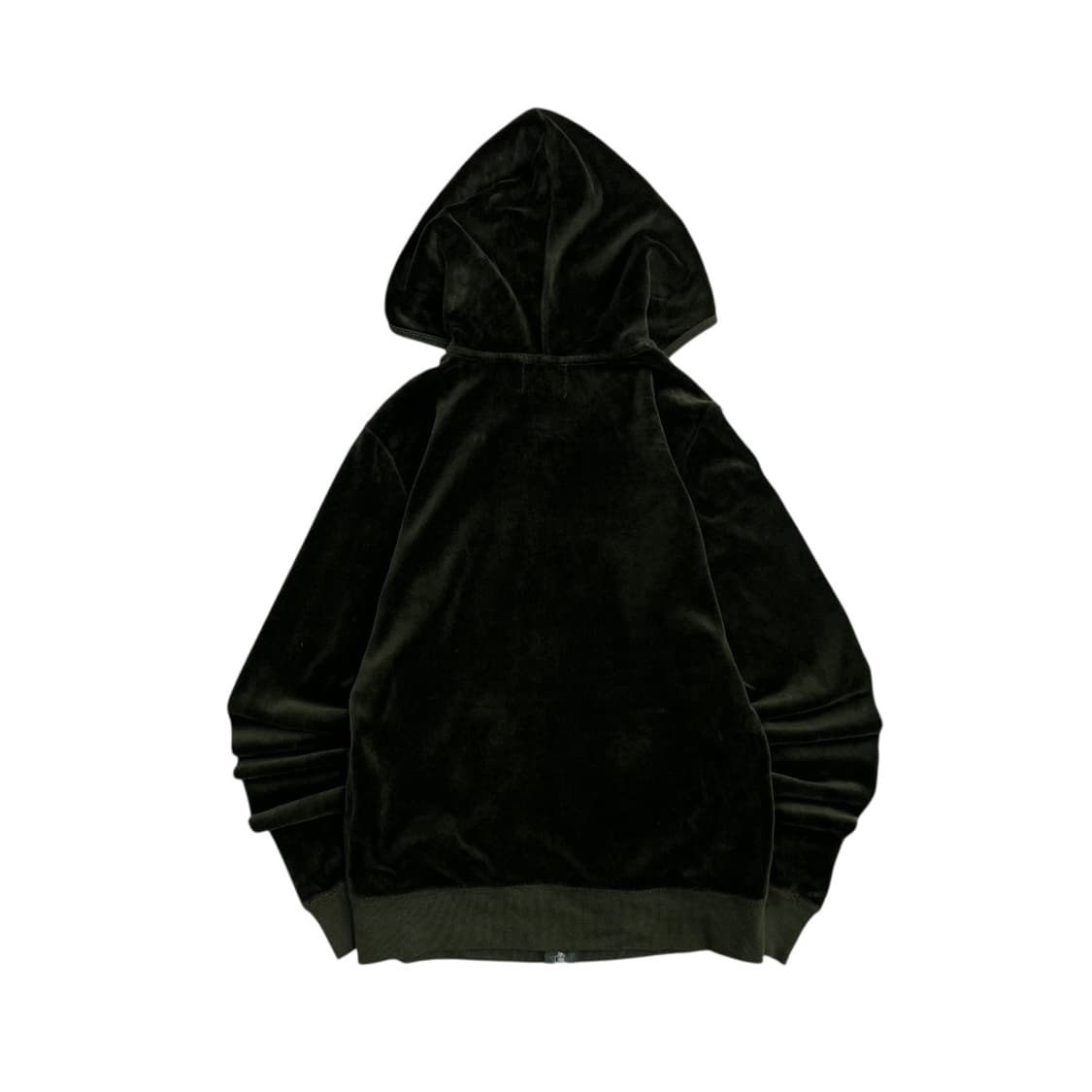 쥬시꾸뛰르 딥카키 벨벳 후드집업 L 상품이미지3