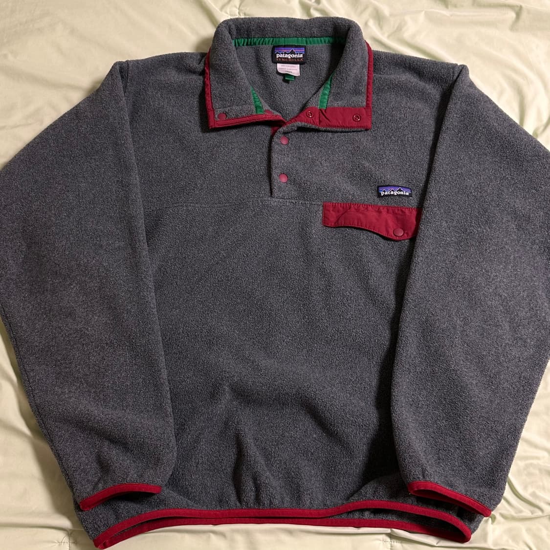 10s 파타고니아 신칠라 니켈 그레이 레드 M 상품이미지2