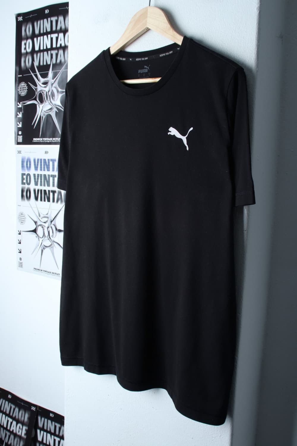 (L-XL) 퓨마 반팔 티셔츠 스몰로고 블랙-H31703 상품이미지1