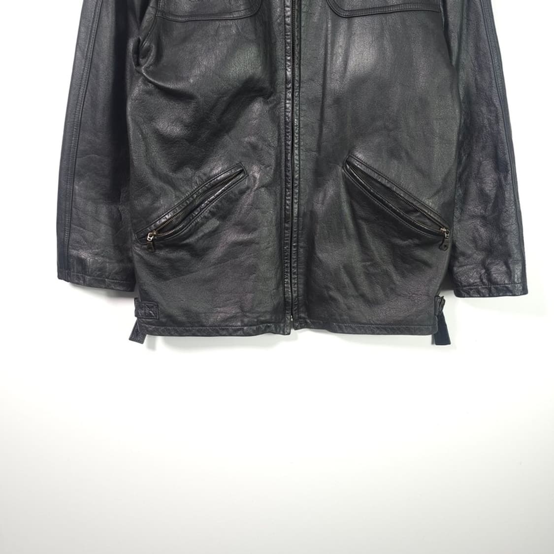 빈티지 소가죽 라이더 자켓 XL 상품이미지4