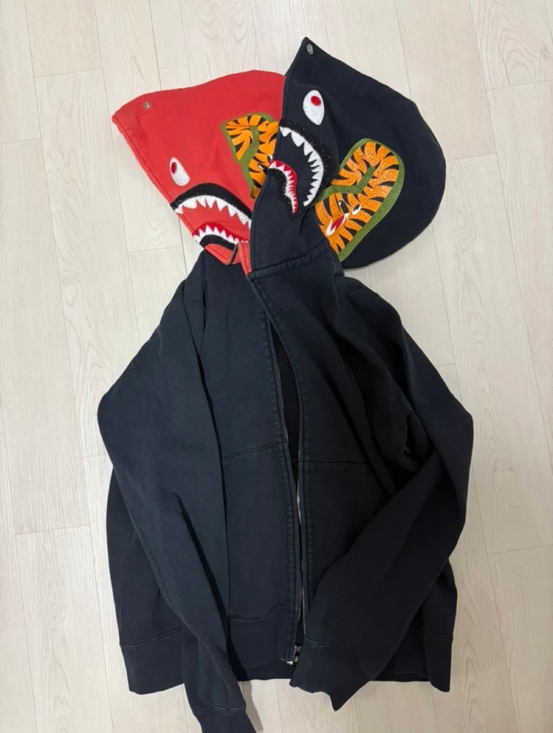 베이프 더블샤크후드집업 xl 상품이미지2