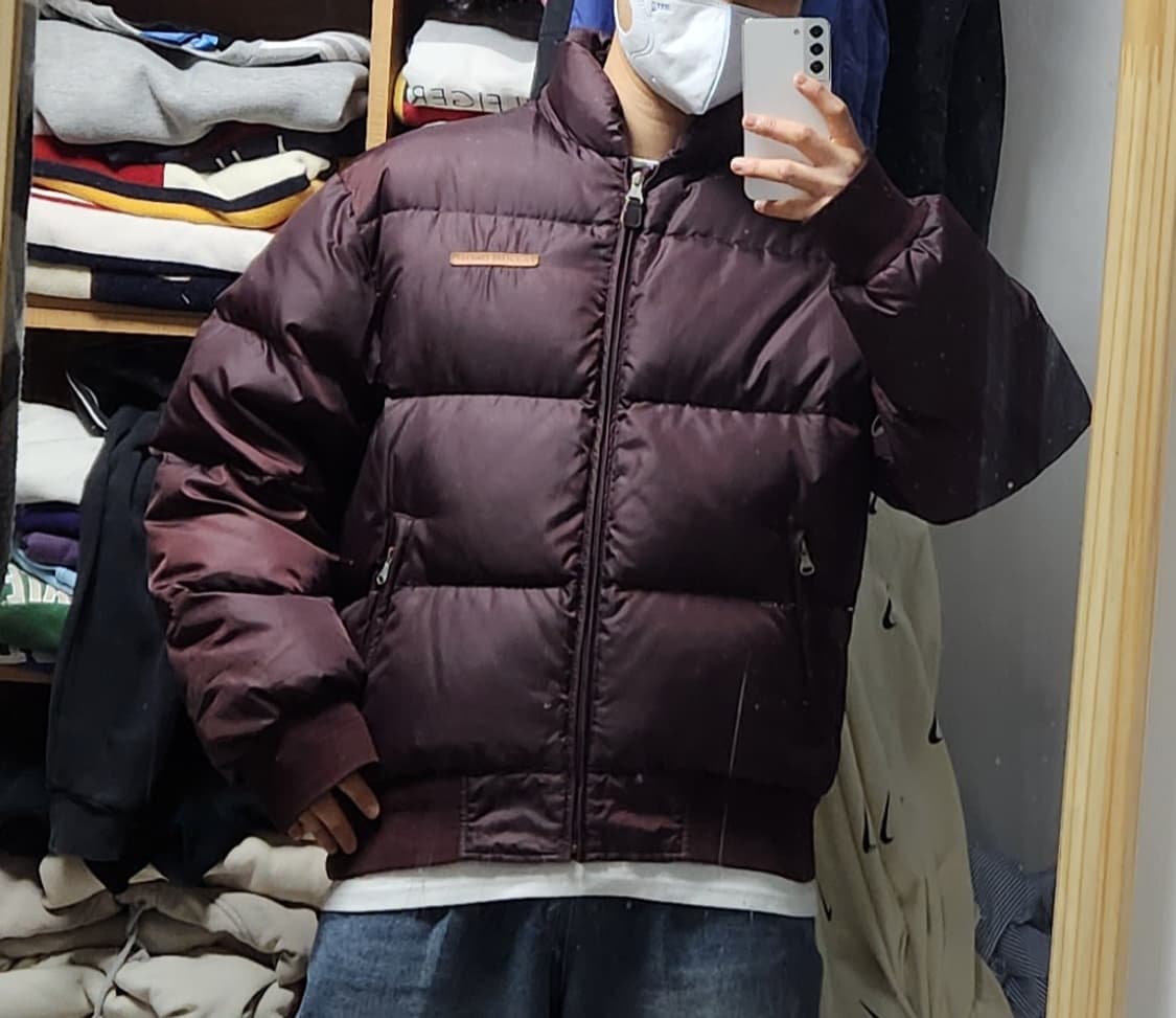 폴로 진스 컴퍼니(랄프로렌) 버건디 숏패딩 푸퍼 자켓 상품이미지2