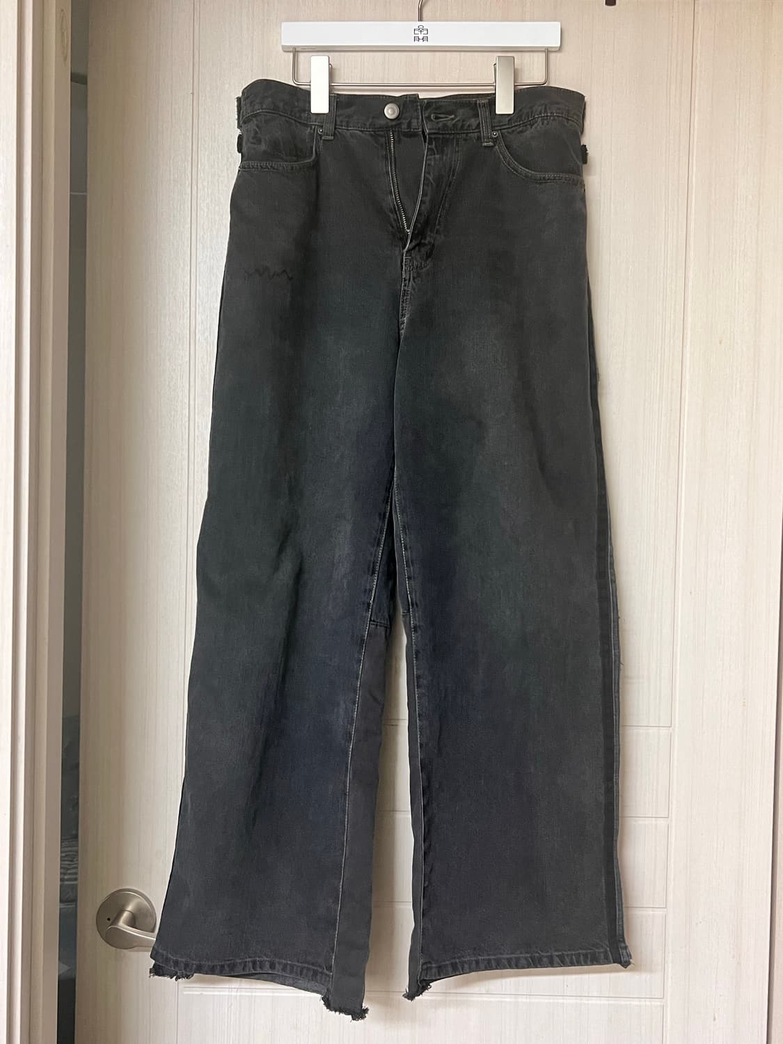 2) 25ss 폴리테루 리빌드고시마002 워시드블랙 상품이미지2