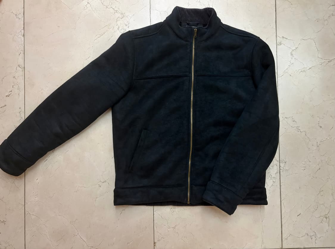 2000s 블랙 스웨이드 워크 자켓 상품이미지2