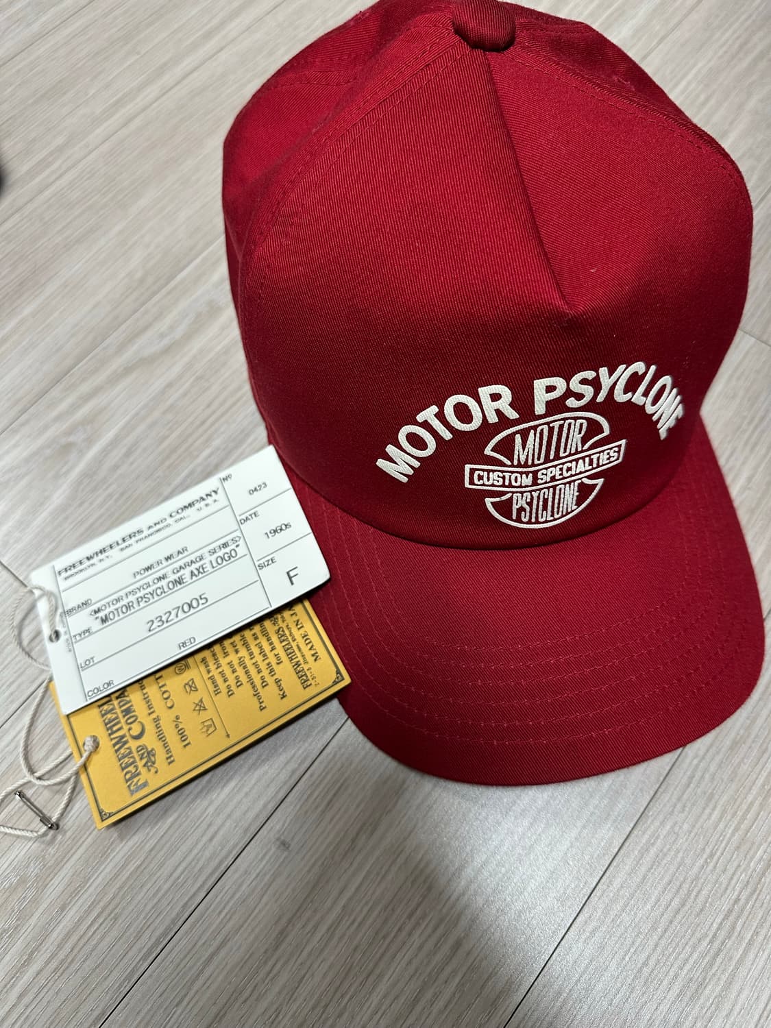 [os] 프리휠러스 모터사이클론 볼캡 레드 상품이미지1