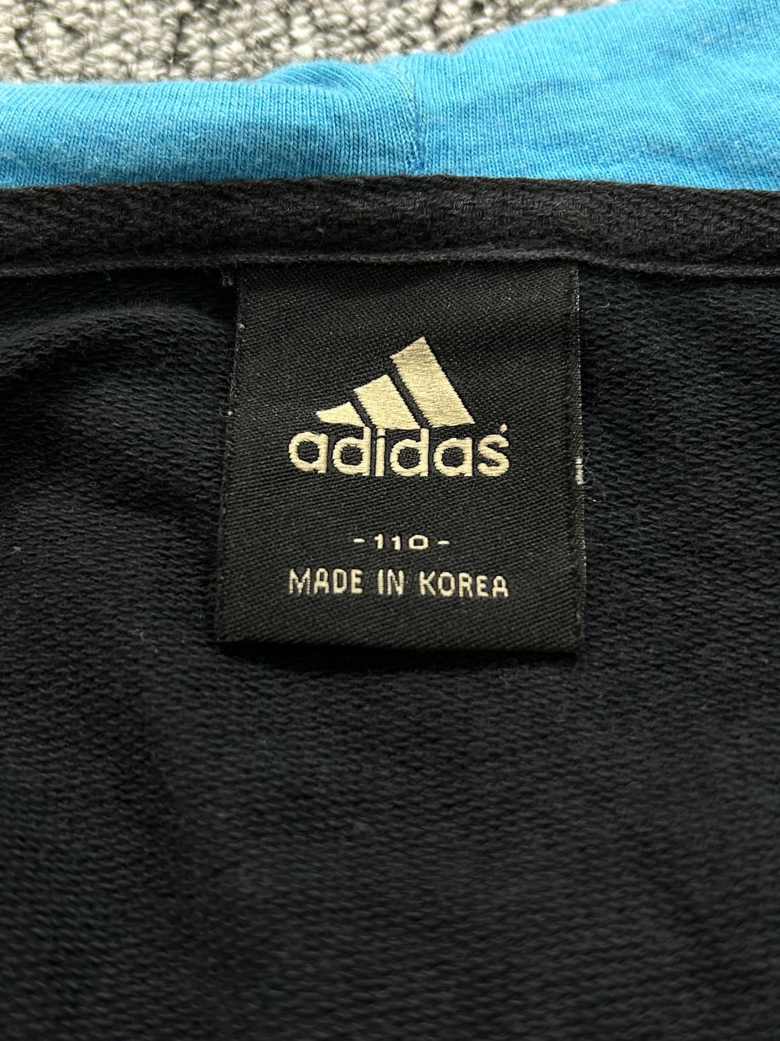 아디다스 00‘s 블루블랙 풀집업 후드 XXL 상품이미지7