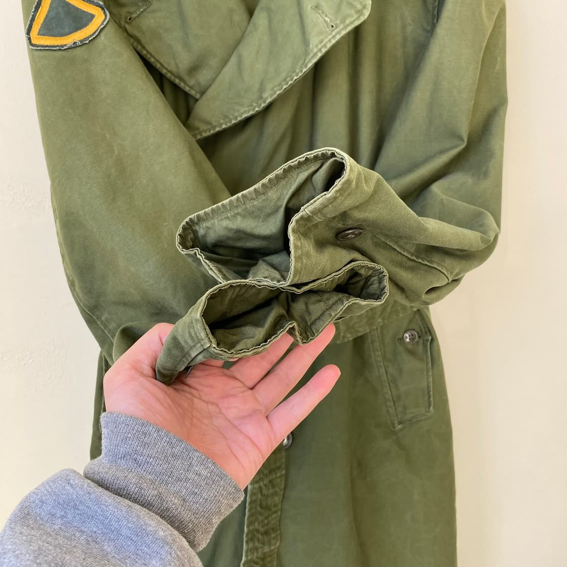🌊70s US army overcoat (w.lining) L-S 상품이미지9