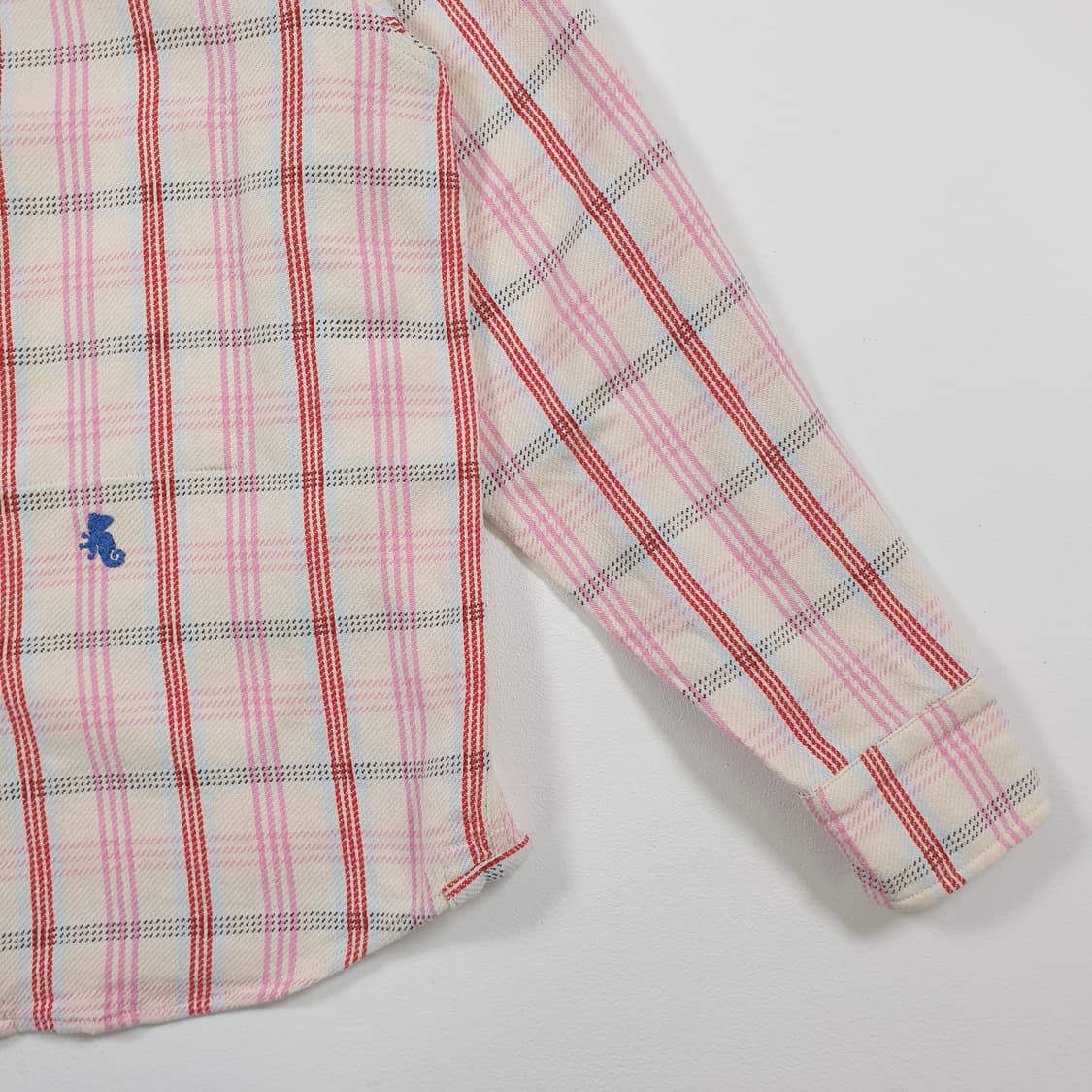 45R 체크무늬 차이나 버튼 셔츠 상품이미지3