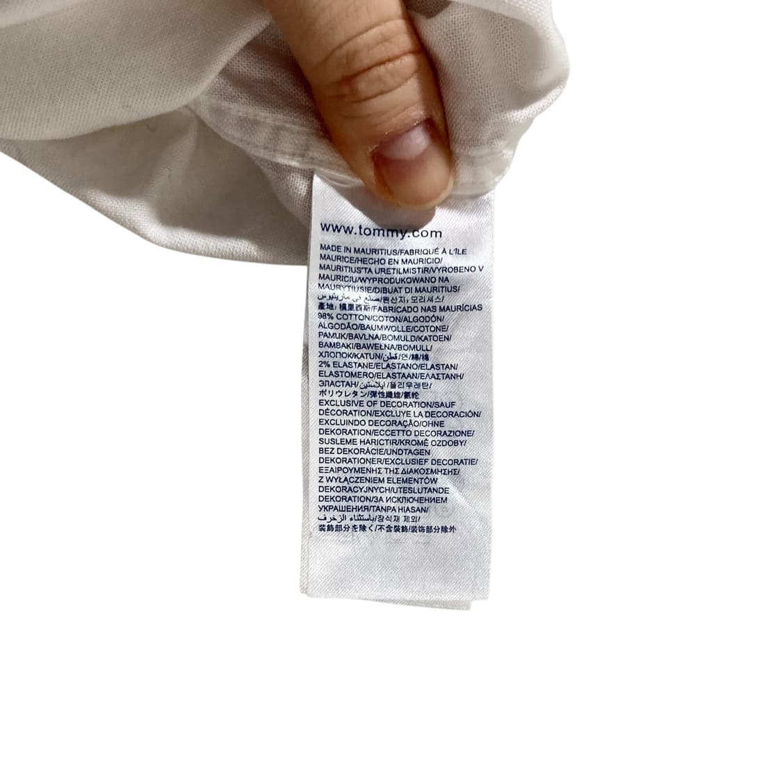 타미힐피거 화이트 셔츠 상품이미지4