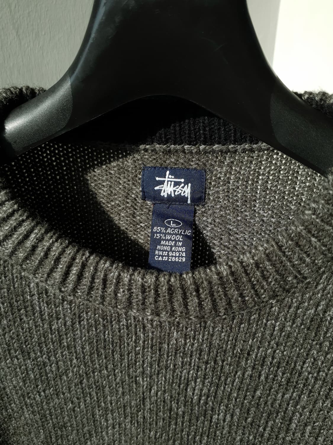 90s Stussy old english knit 상품이미지4