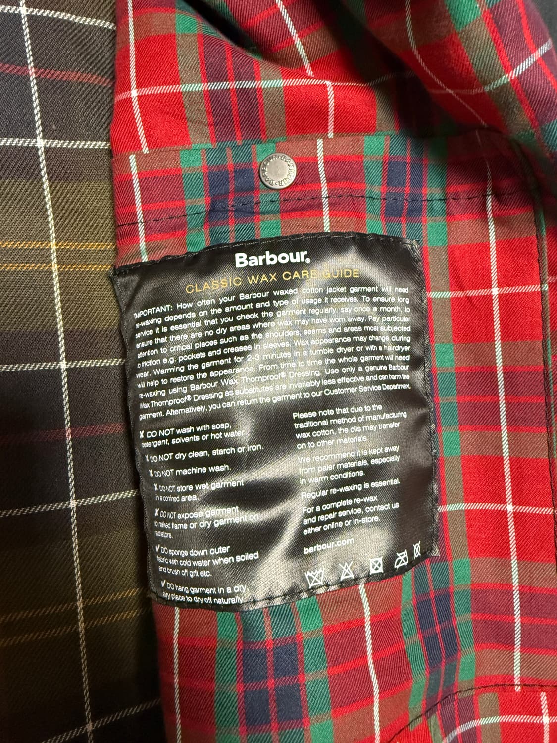 바버 X 바라쿠타 포르톤 왁스자켓 네이비 자켓 XL 상품이미지5