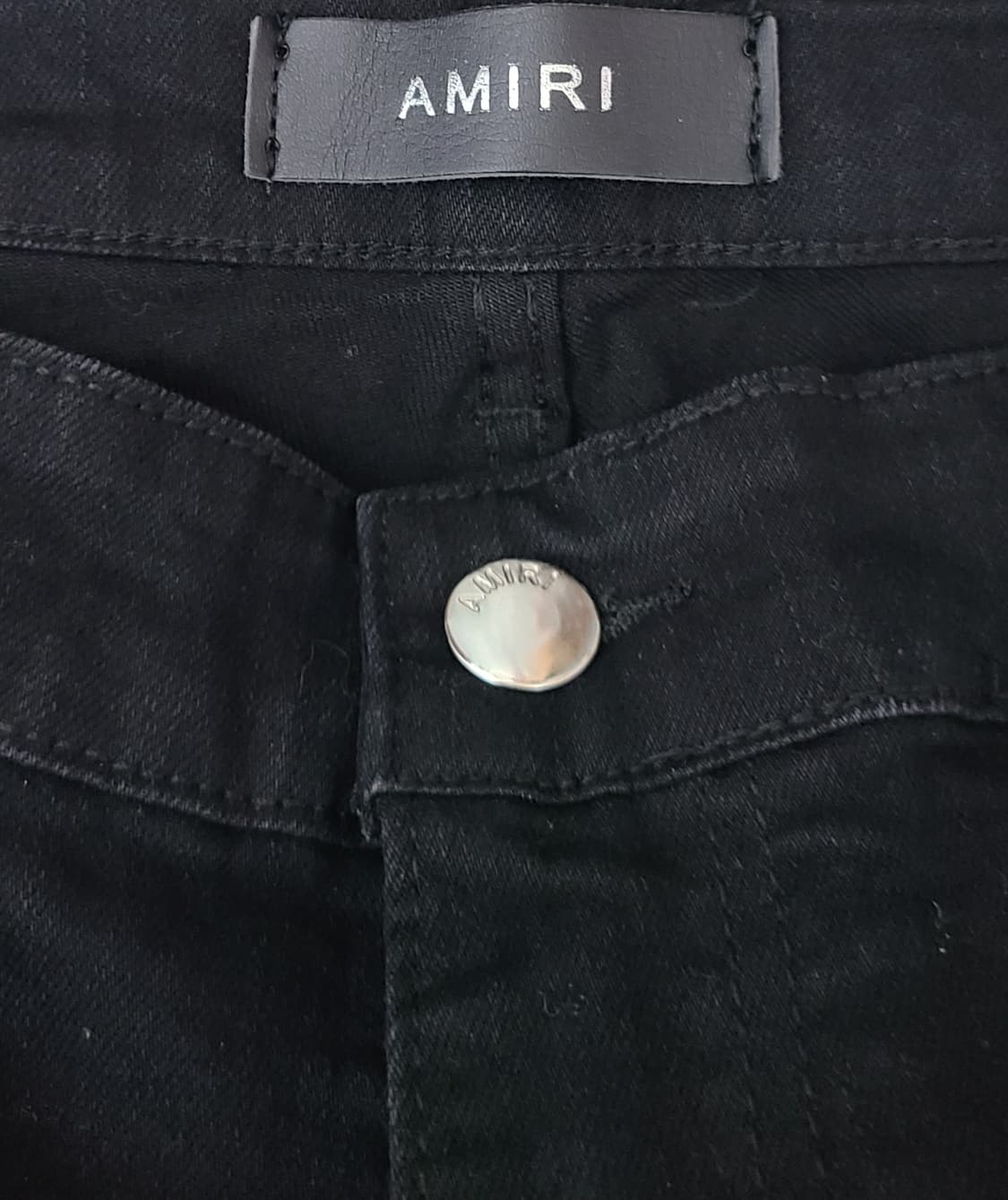 아미리 블랙 지퍼 디테일 데님 미착용 32 상품이미지3