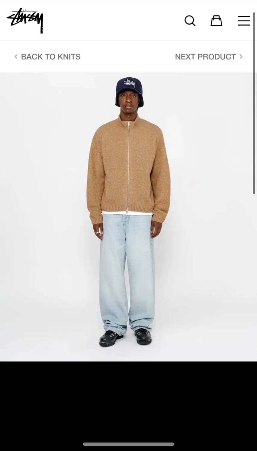 stussy 스투시 니트집업 상품이미지1