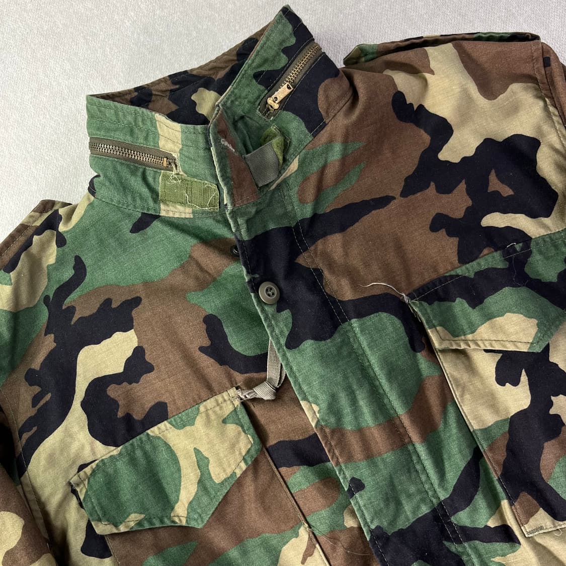 105 알파인더스트리 밀리터리 개구리 카모 야상 자켓 상품이미지2