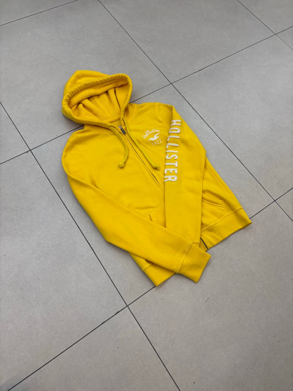 홀리스터 후드집업 옐로우 상품이미지5