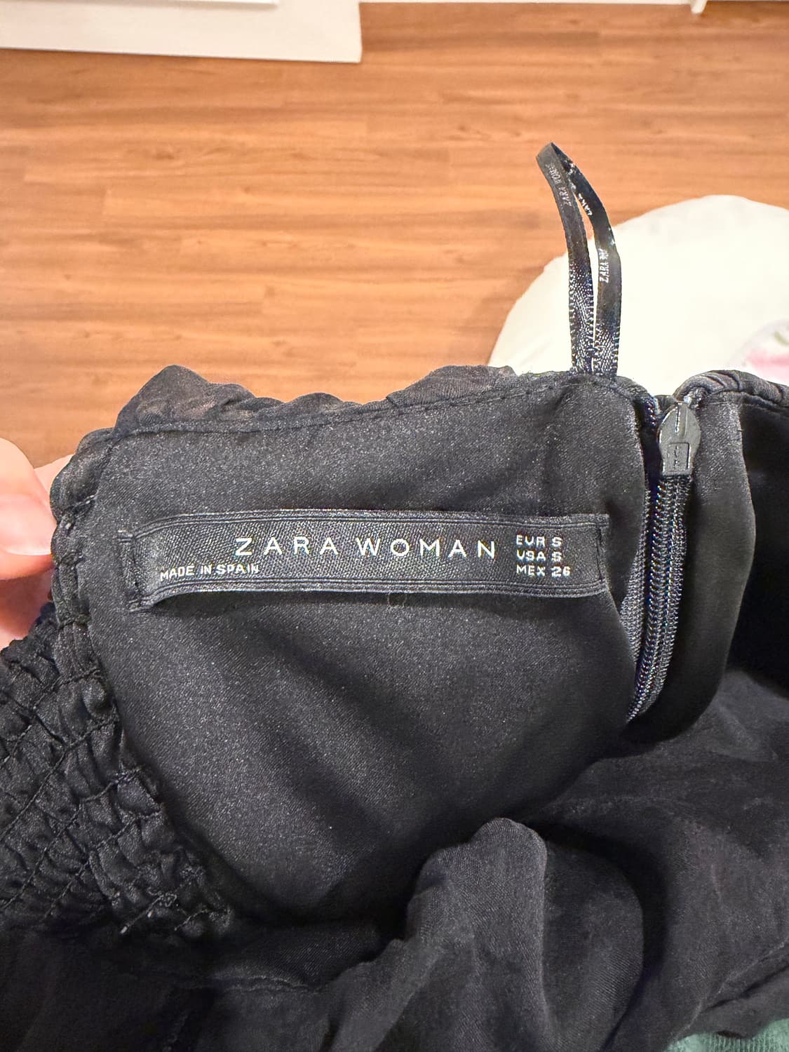 자라 쉬폰 러플 튜브탑 드레스 상품이미지2