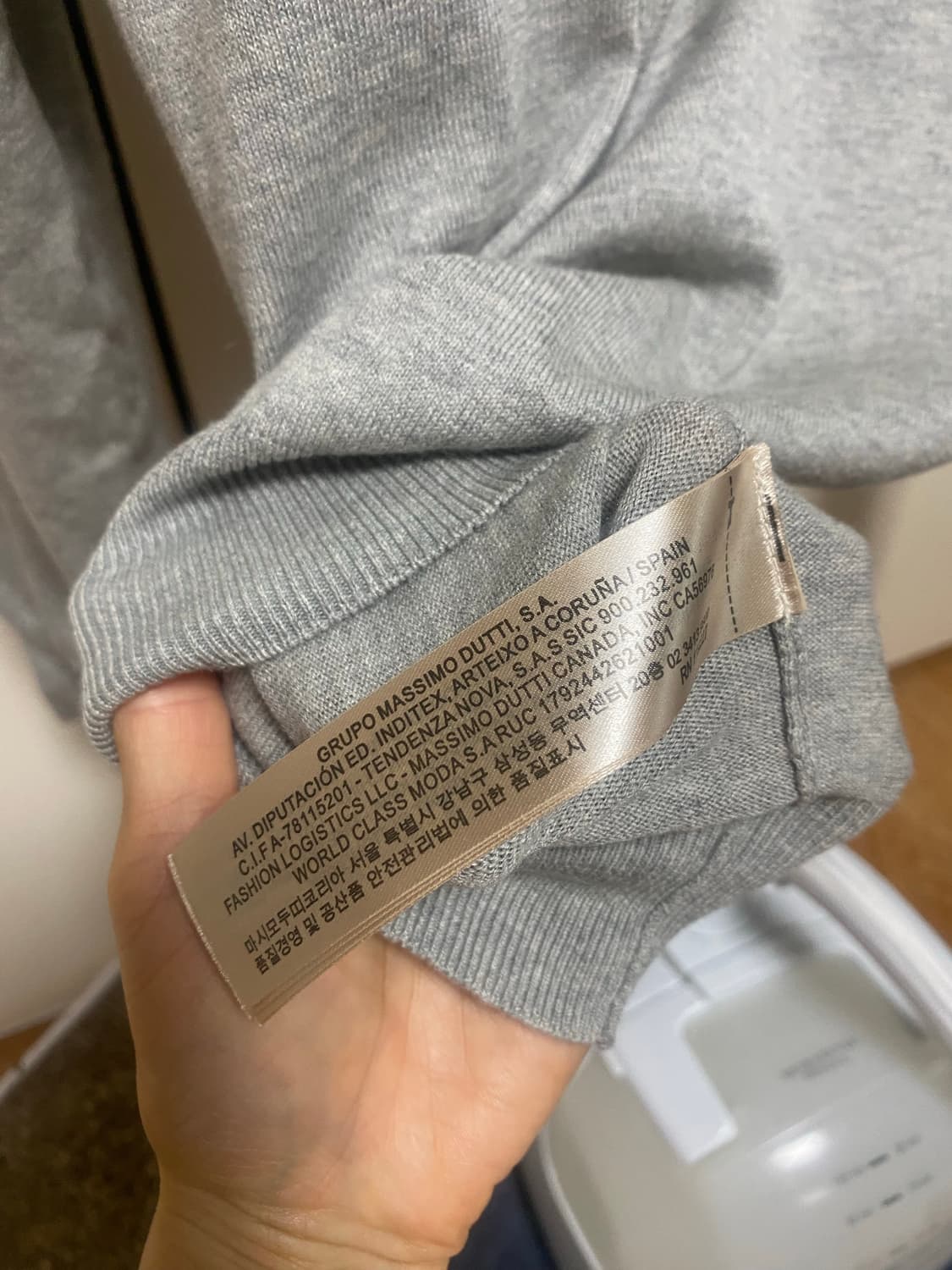 Massimo Dutti V넥 니트 XL(새상품) 상품이미지9