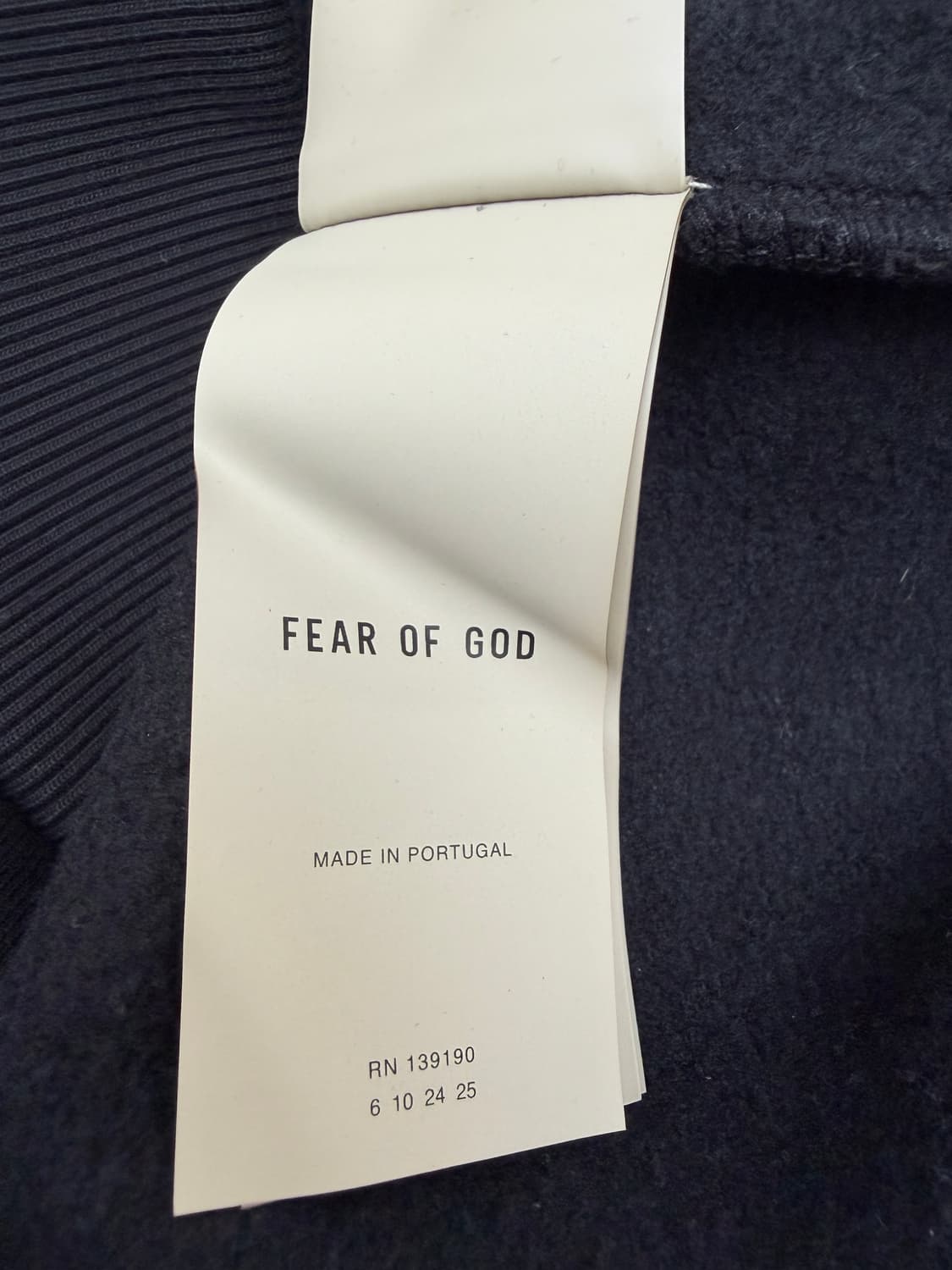 피어오브갓 8th 플리스 하프집업 풀오버 아노락 블랙 FEAR OF GO 상품이미지9