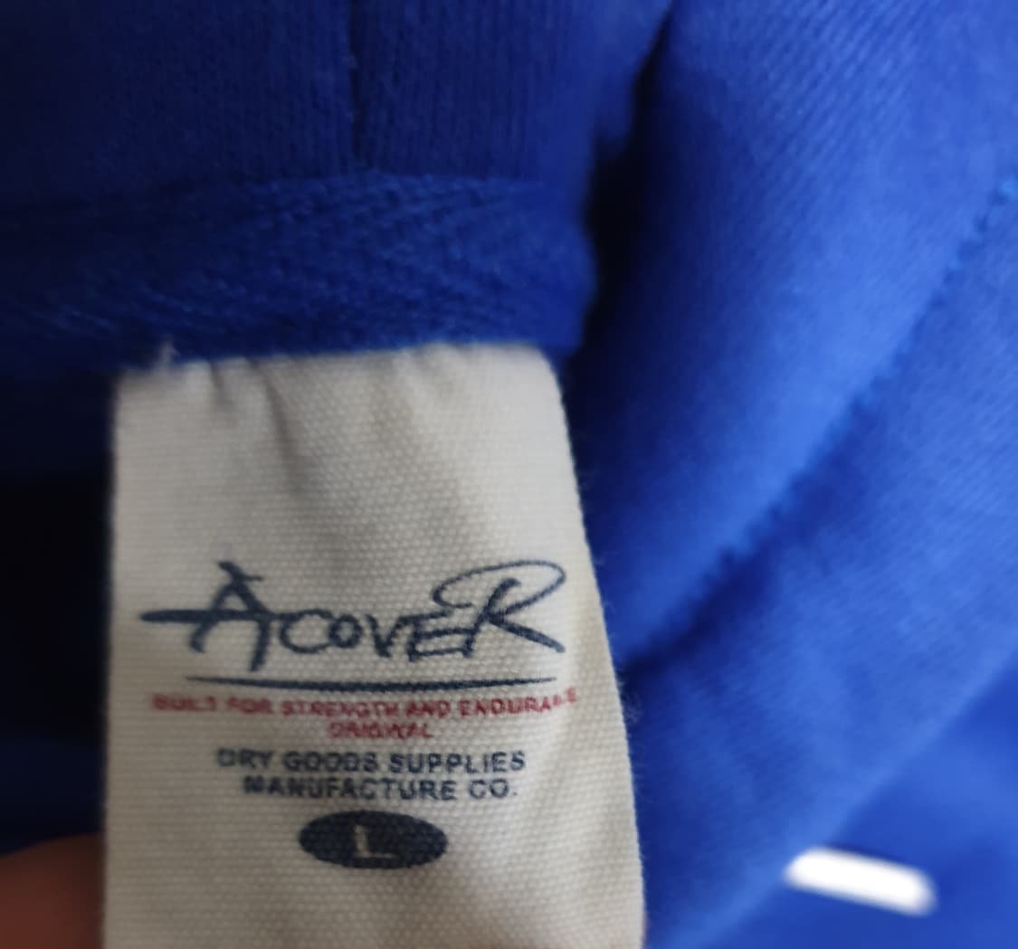 어커버 코발트블루 기모 후드티 (L) 상품이미지3