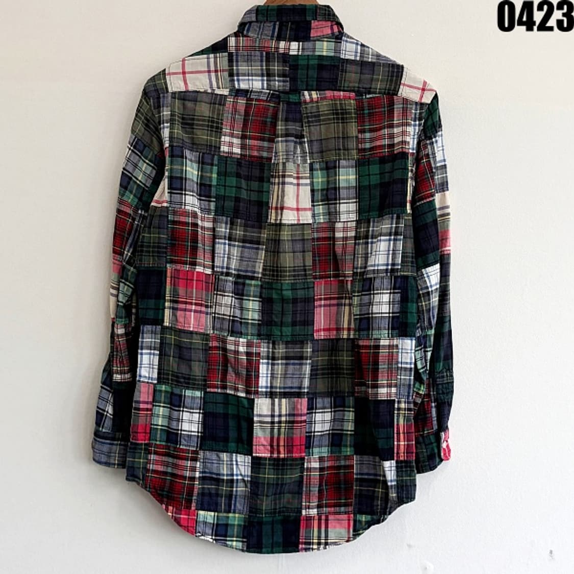 폴로 랄프로렌 블리딩 마드라스 패치워크 셔츠 S 0423 상품이미지9