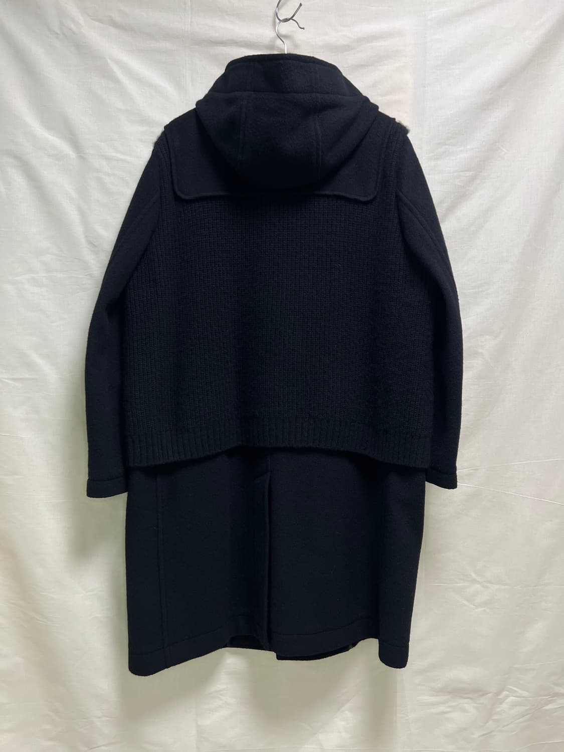 언더커버 21FW 니트 도킹 캐시미어 더플코트 상품이미지3