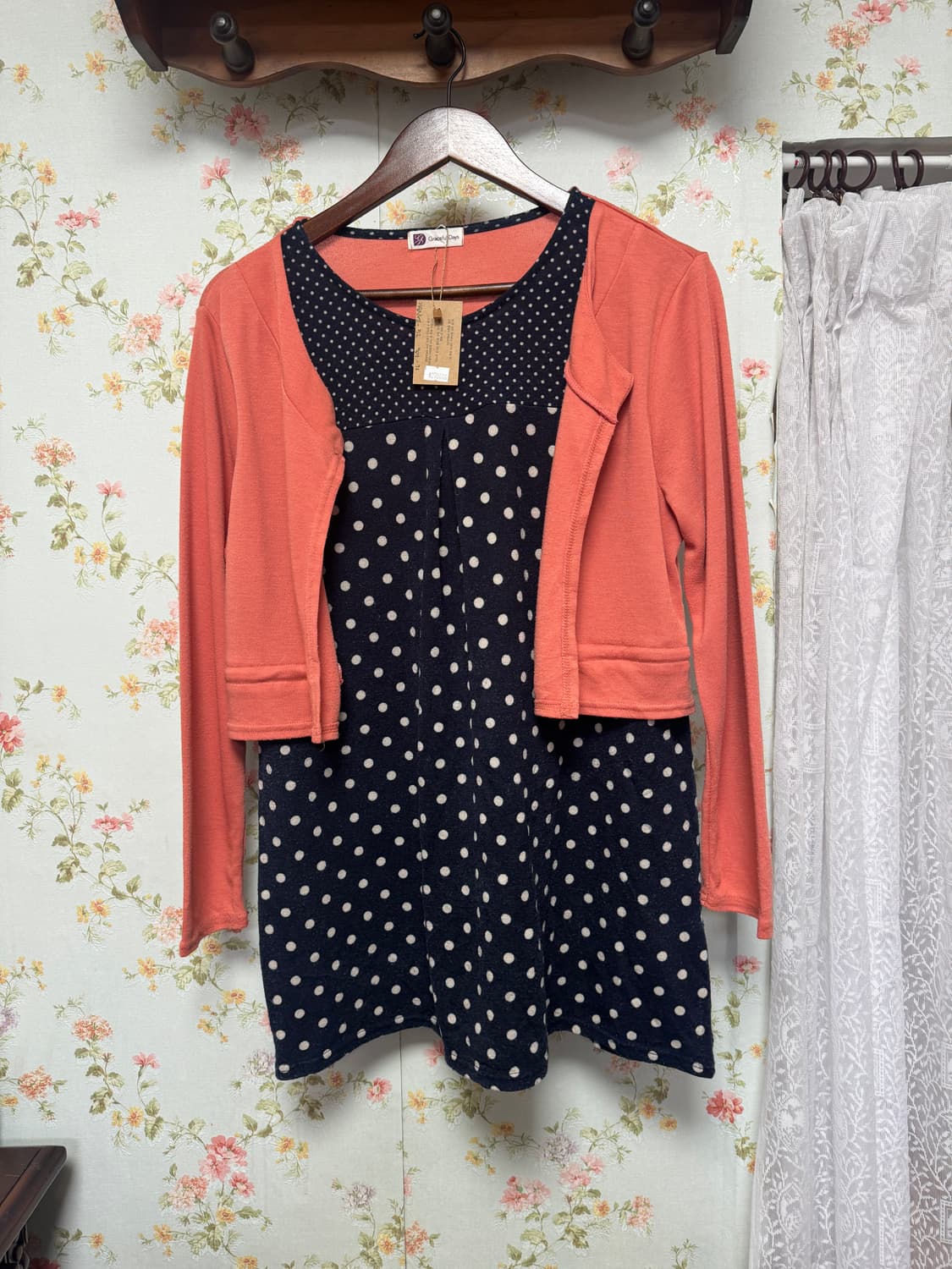 가디건 레이어드 토트 티셔츠 상품이미지1