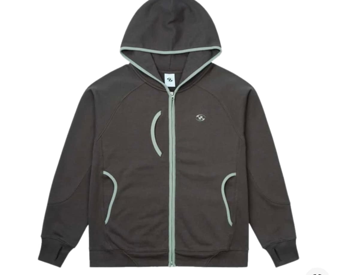 산산기어 후디 집업 브라운 - 24SS 상품이미지1