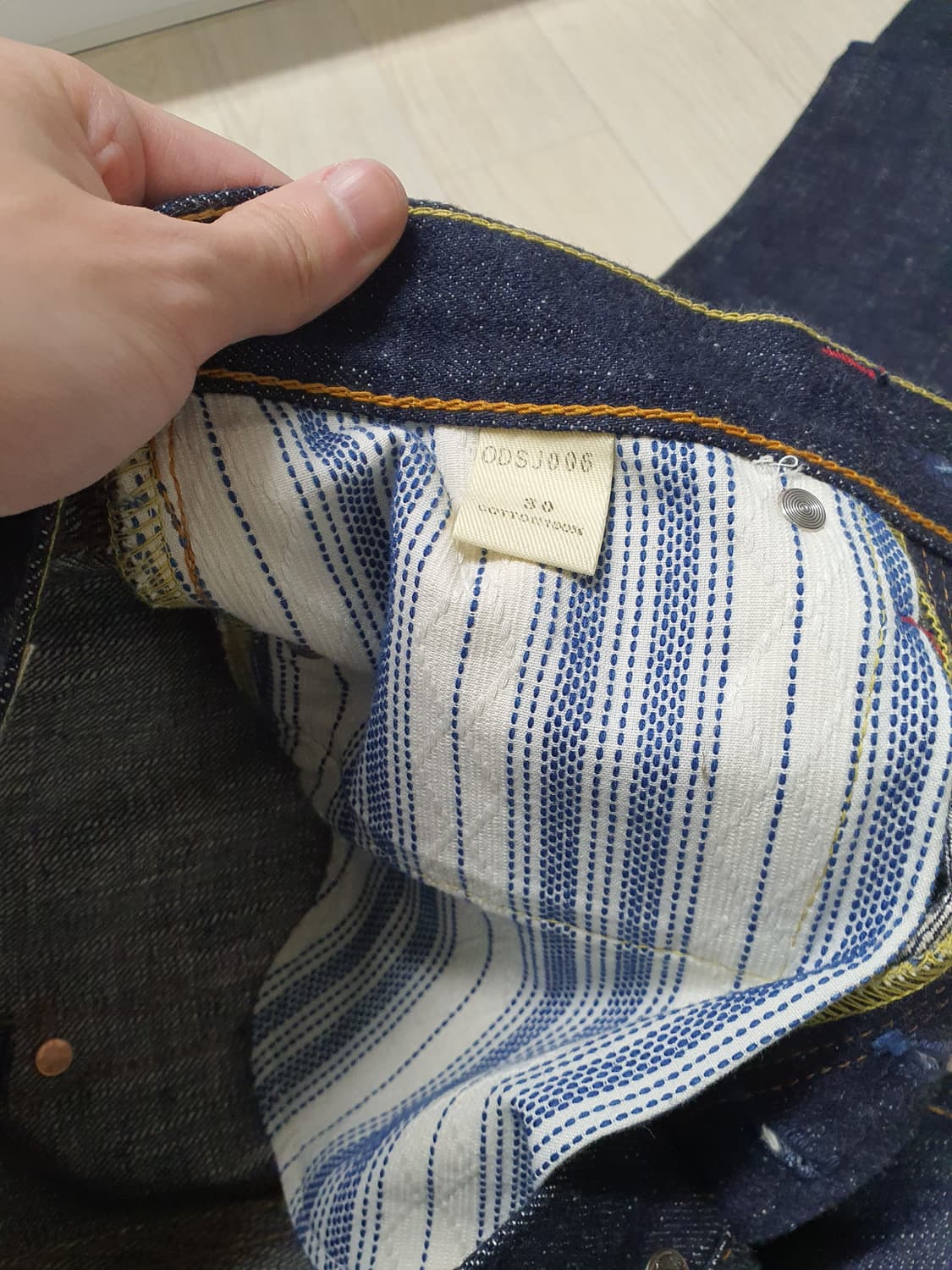 오카야마 데님 x 사무라이진 toshi 17oz 새상품 상품이미지5