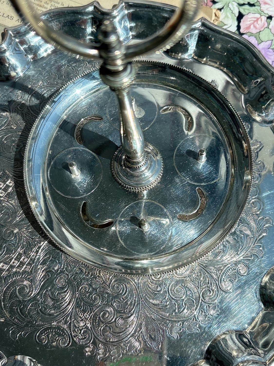 영국 John Grinsell & Sons앤틱 실버플레이트 에그 크루엣 상품이미지5