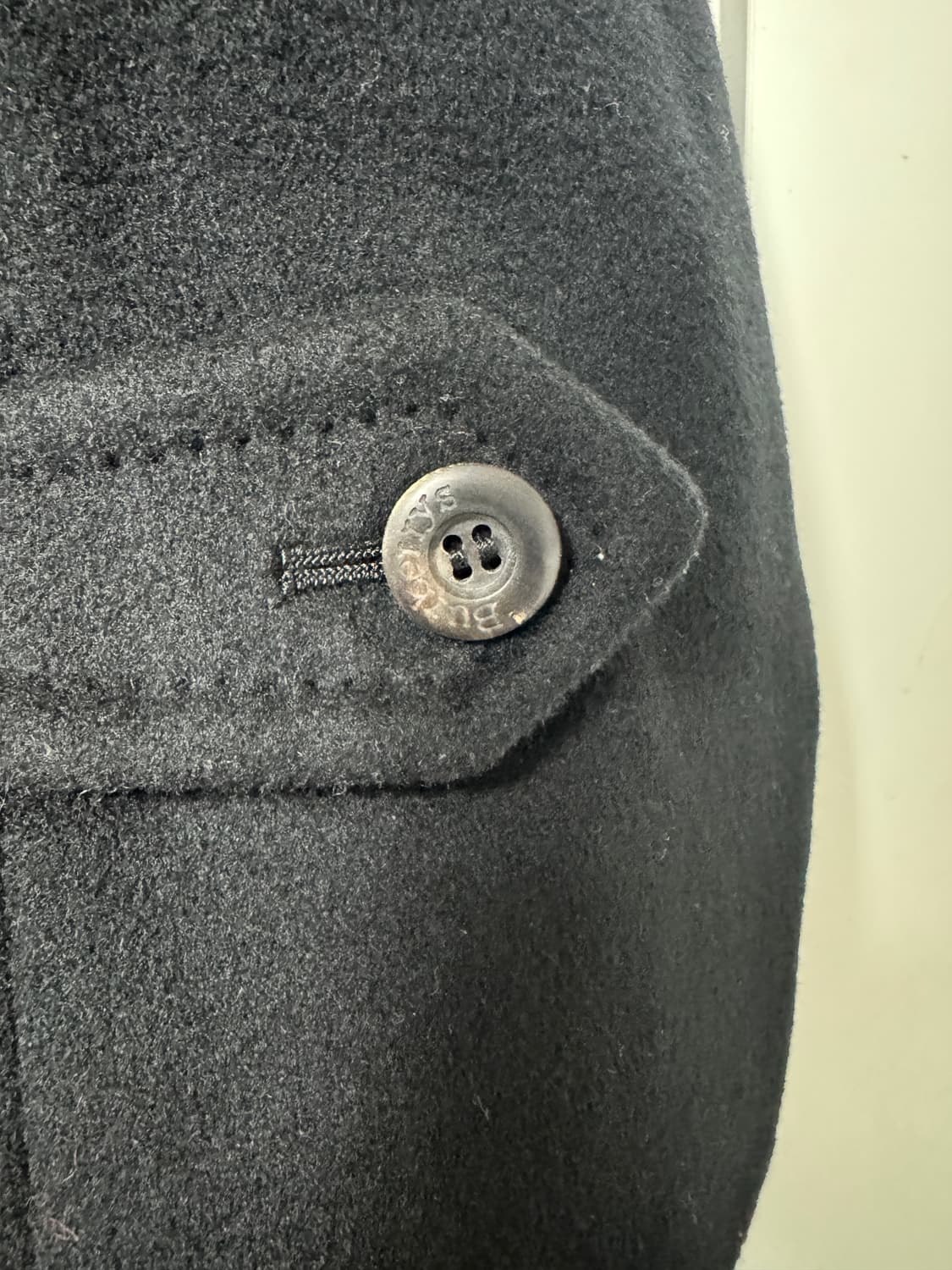 정품 올드 버버리 캐시미어 100 발마칸 코트 상품이미지4