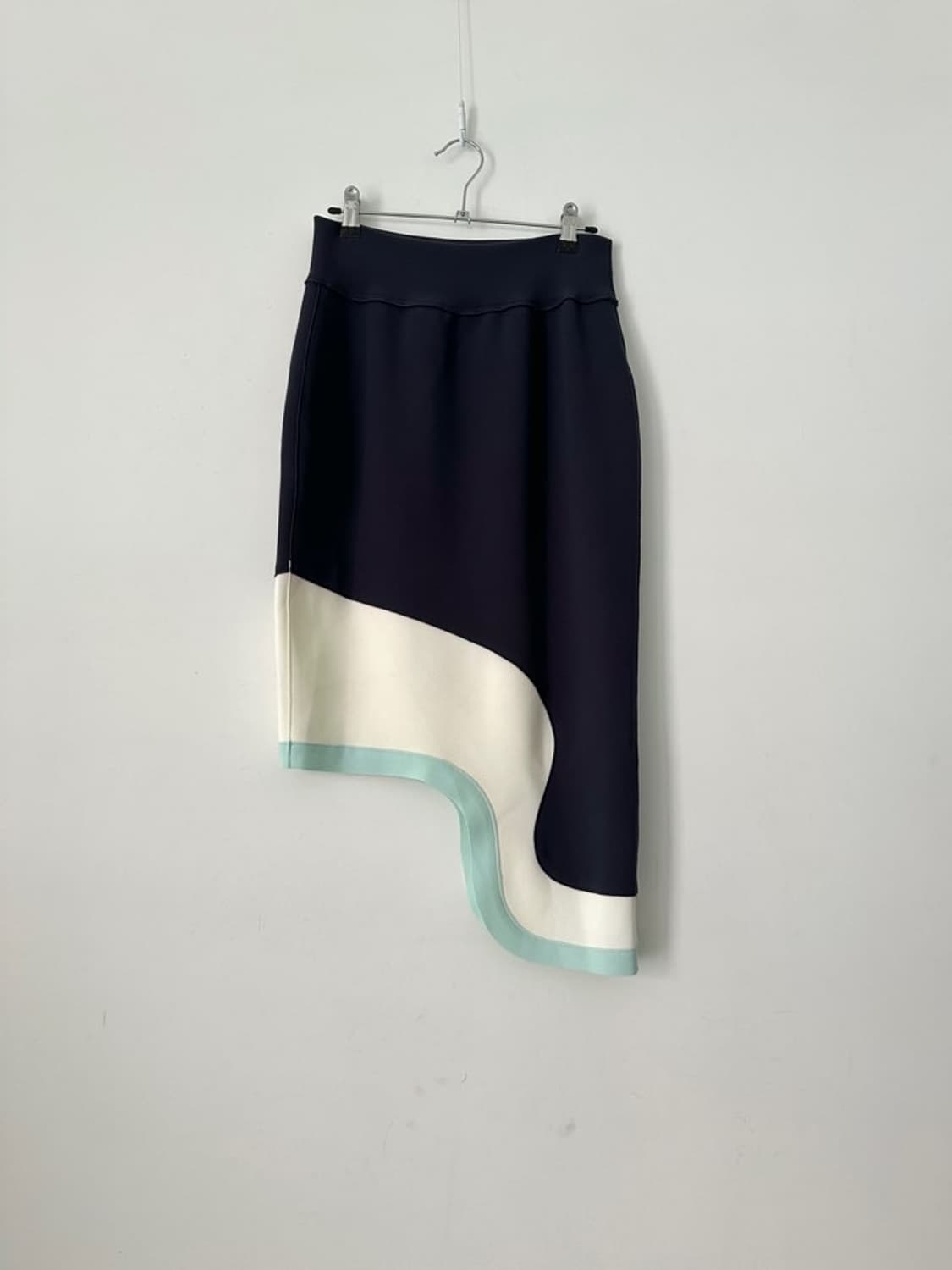 J.CHUNG unbalanced color mix skirt 상품이미지1