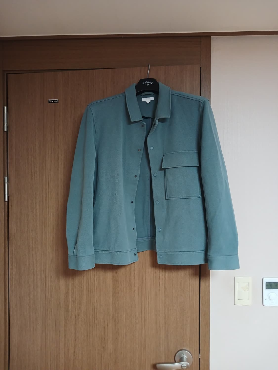 COS 민트 트윌 자켓 L 상품이미지4