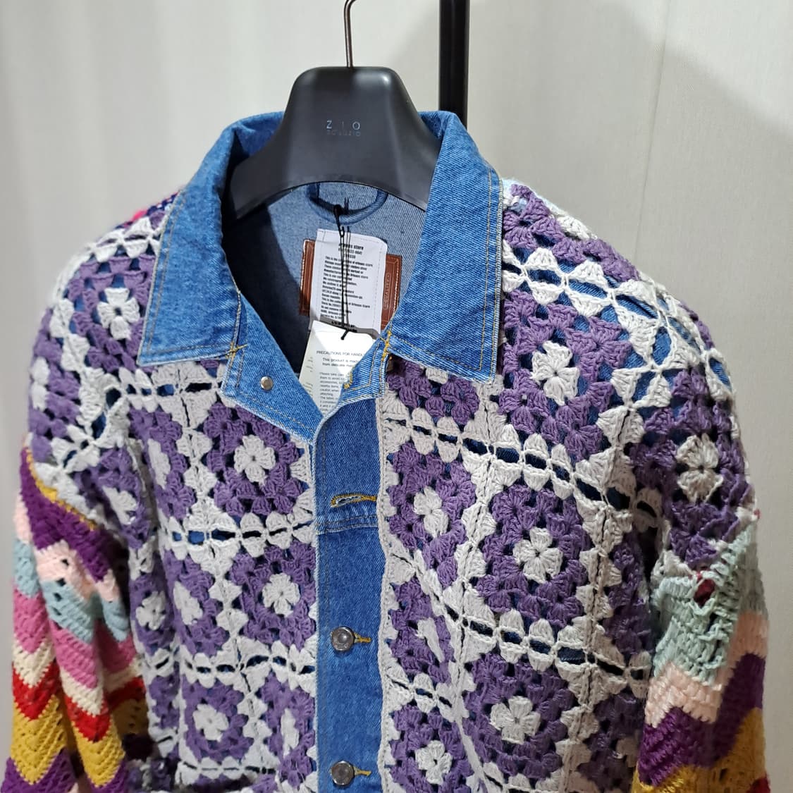 (새제품) 올리언스 스토어 리워크 코바늘 데님자켓 FREE B673 상품이미지3