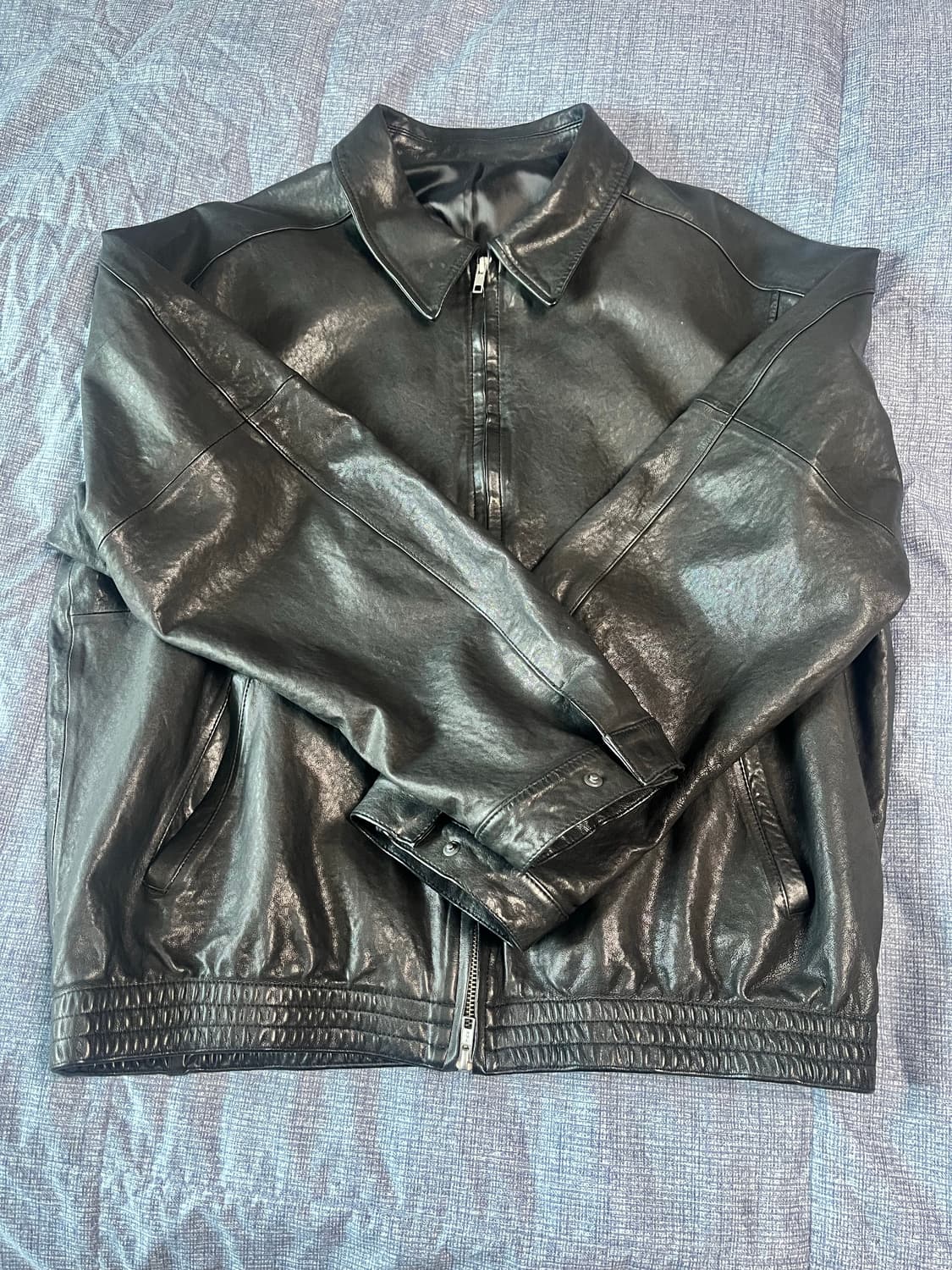 유스 레더 블루종 상품이미지3