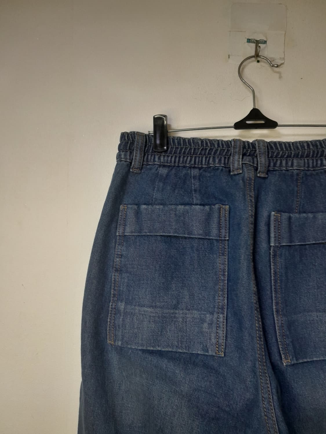 송지오옴므 밴딩스트링 와이드핏 청바지 76/30" 상품이미지5