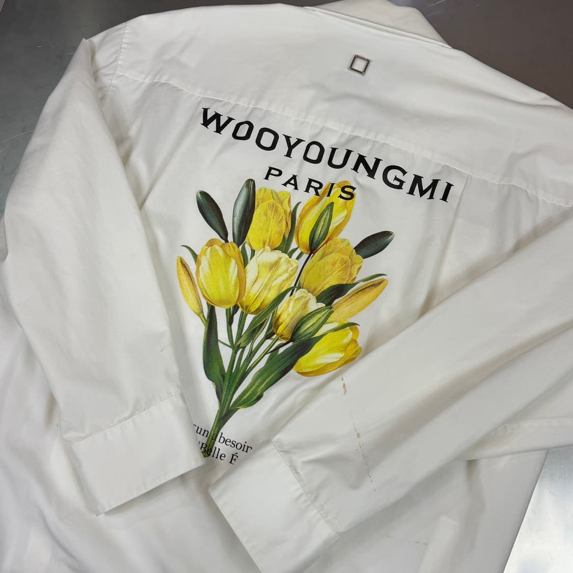 우영미 플라워 백로고 셔츠 상품이미지3