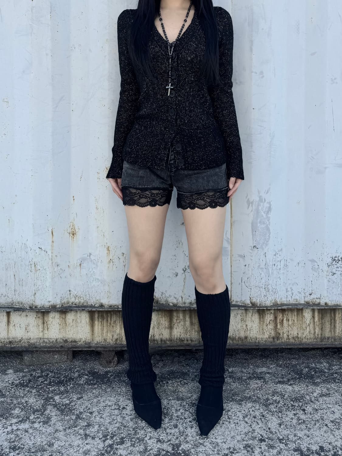 Heather charcoal cardigan 상품이미지5