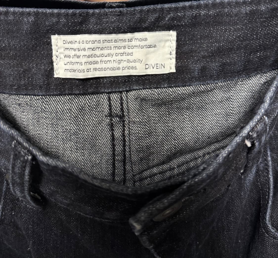 새상품) 다이브인 와이드 데님팬츠 인디고 상품이미지4