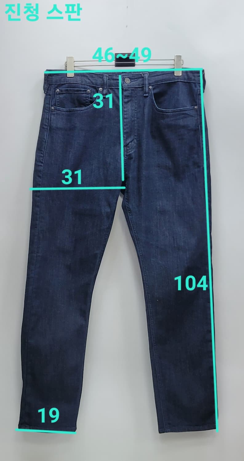 LEVI'S 리바이스 522 블랙가죽탭 데님 청바지 / 남 34 중청
 상품이미지10