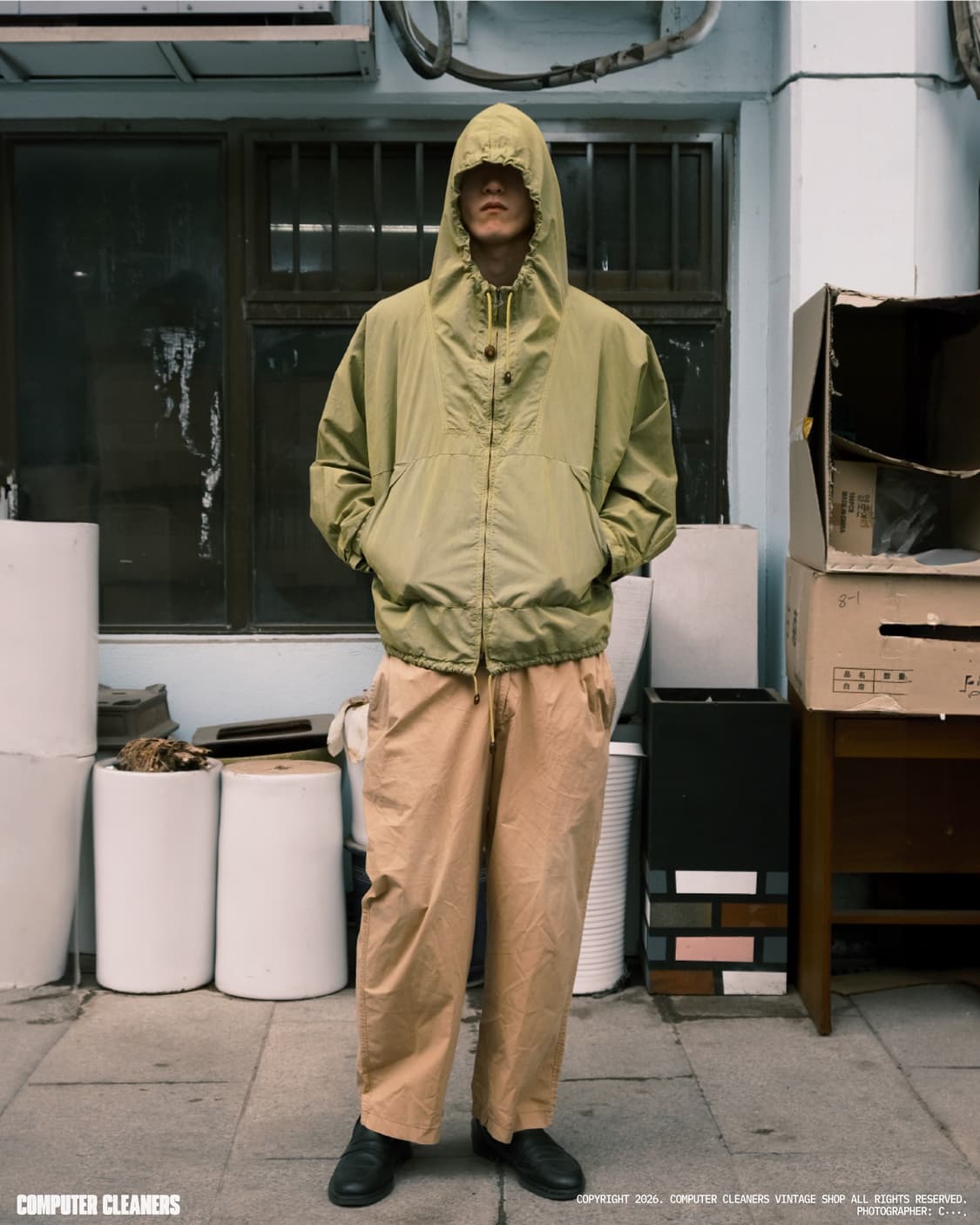 86SS CP컴퍼니 듀얼 레이어 후드 집업 스목 자켓 상품이미지3